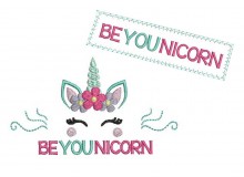 Stickdatei - Be YOU nicorn Einhorn